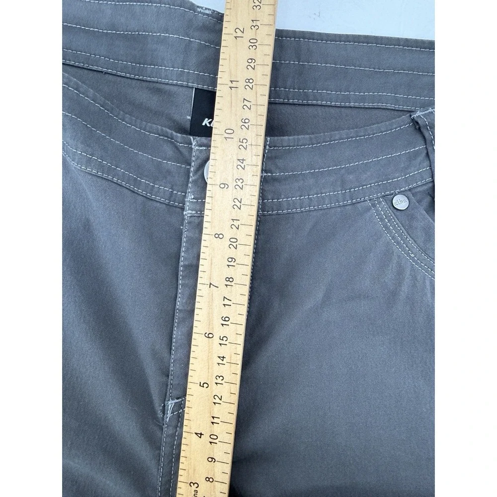 Kuhl Gray Cargo Shorts Women 14 Hiking Trail Outdoor Utility Stretch Bermuda 17S